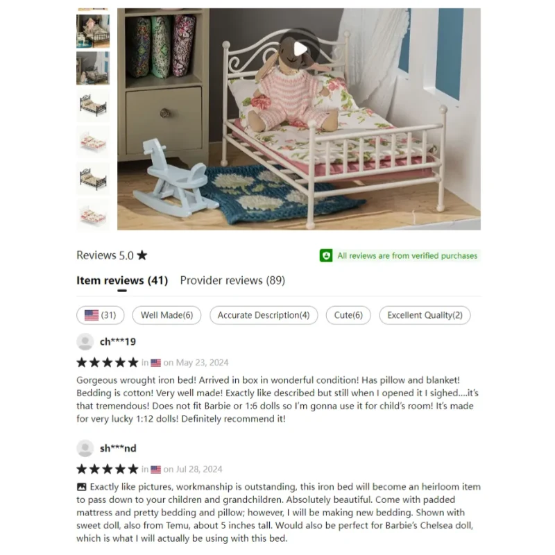 Five stars reviews