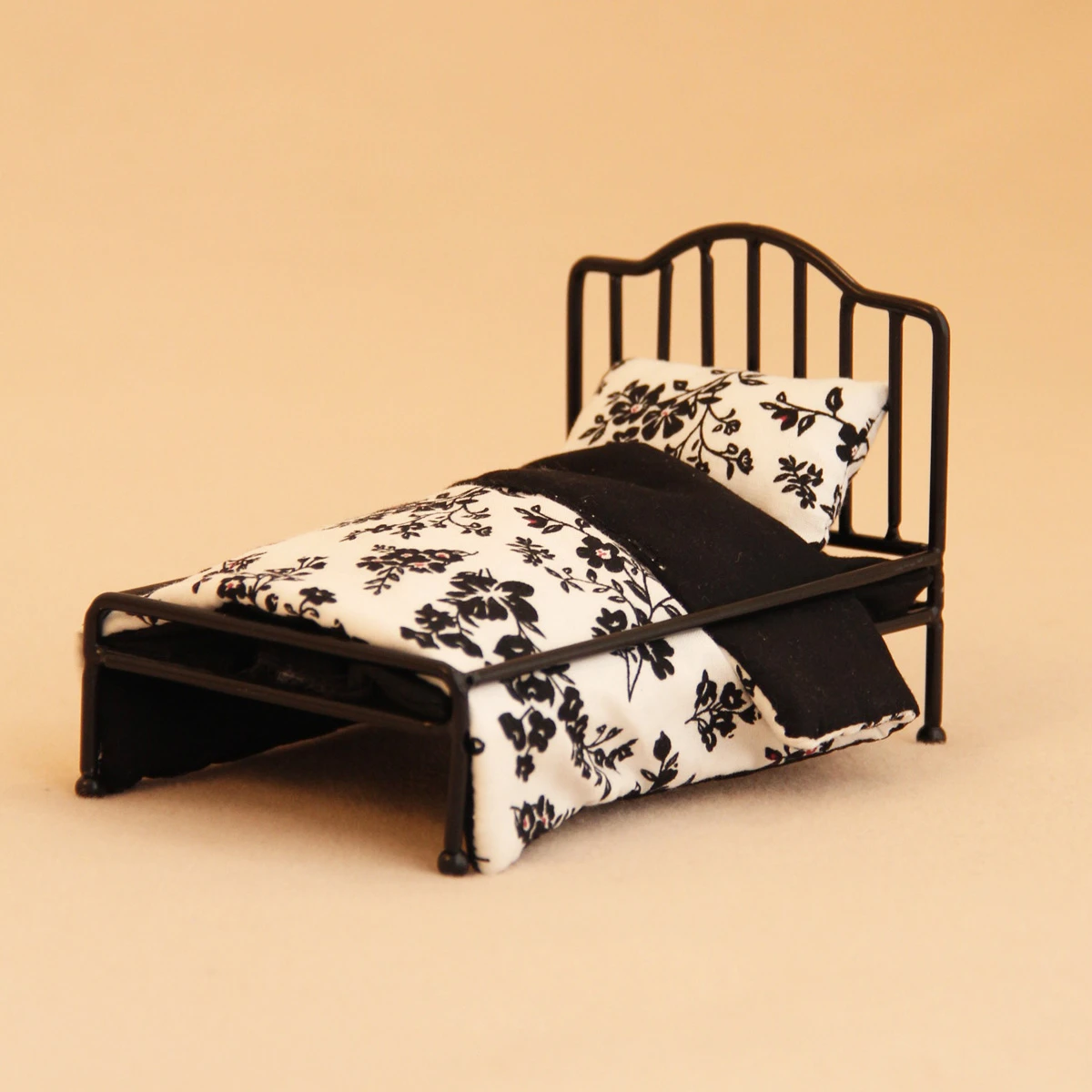 1 12 miniature bed for dollhouse