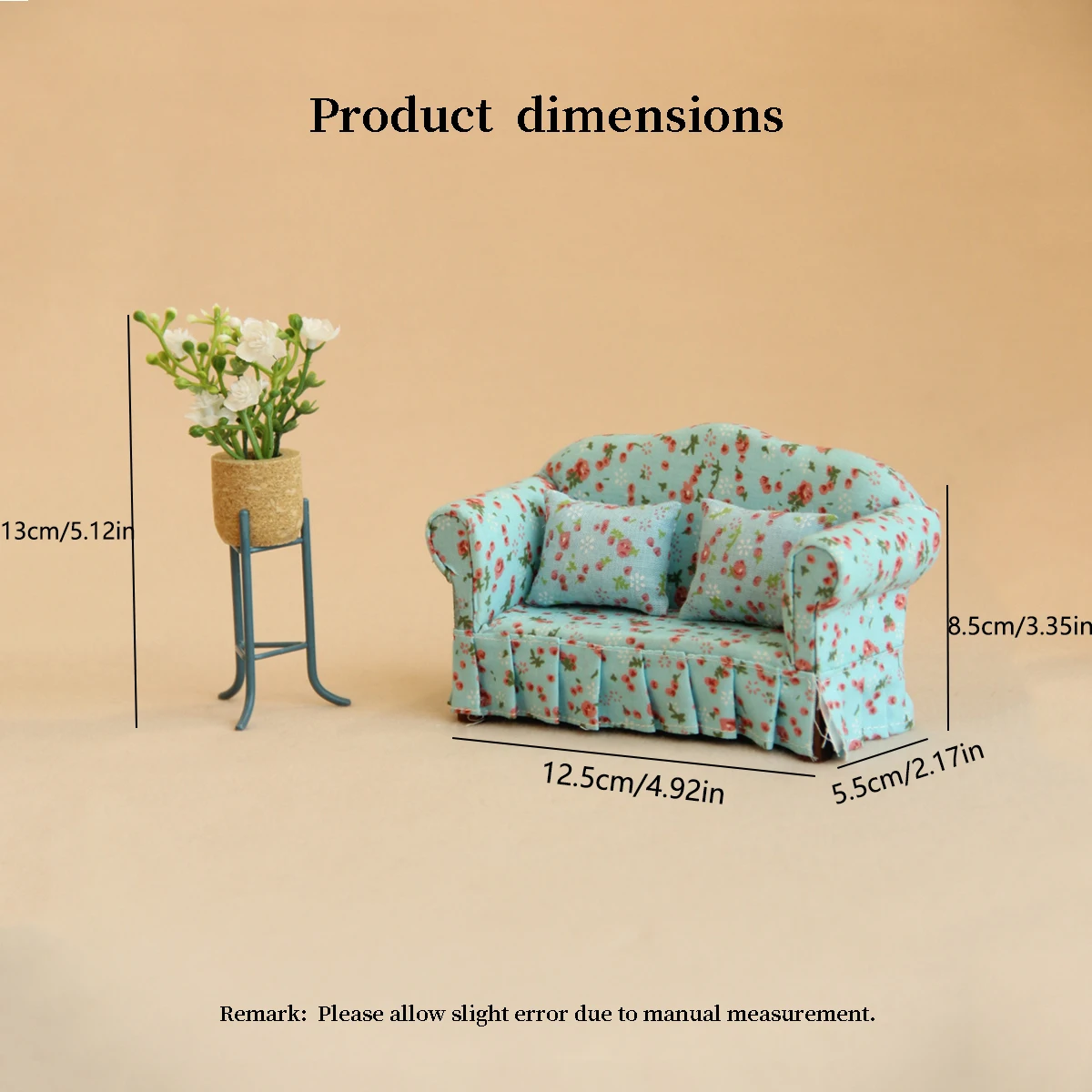 1 12 scale couch for dollhouse 