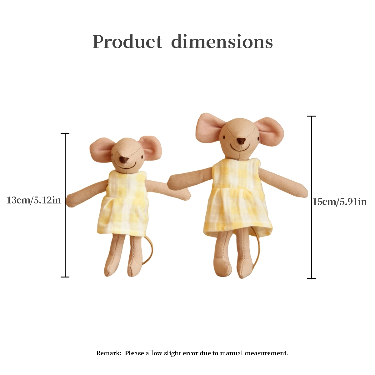 Handmade dolls little mouse toy 