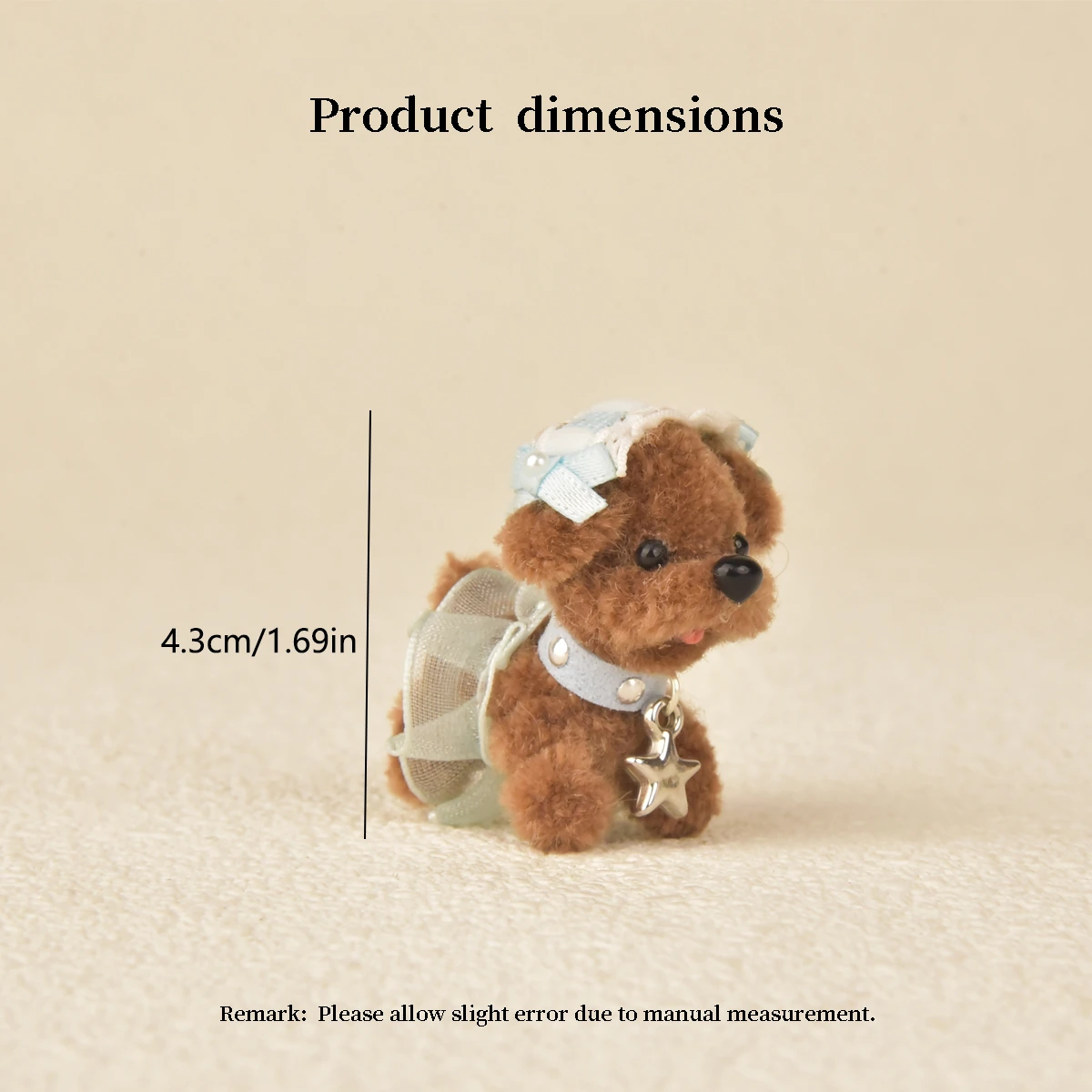 dollhouse accessory wool stem dog 
