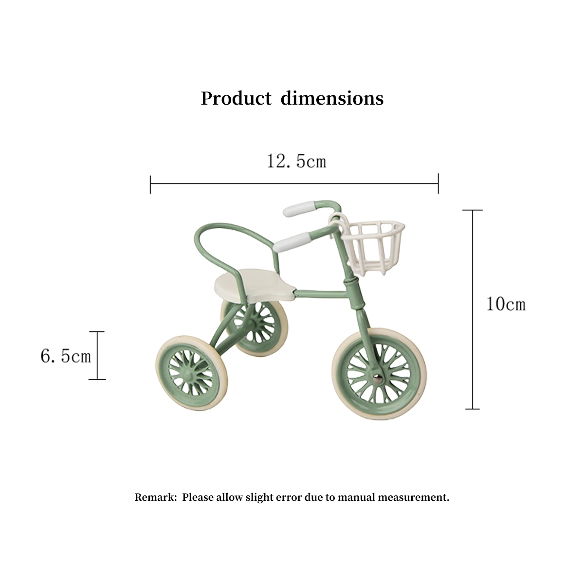 dollhouse and accessories metal tricycle