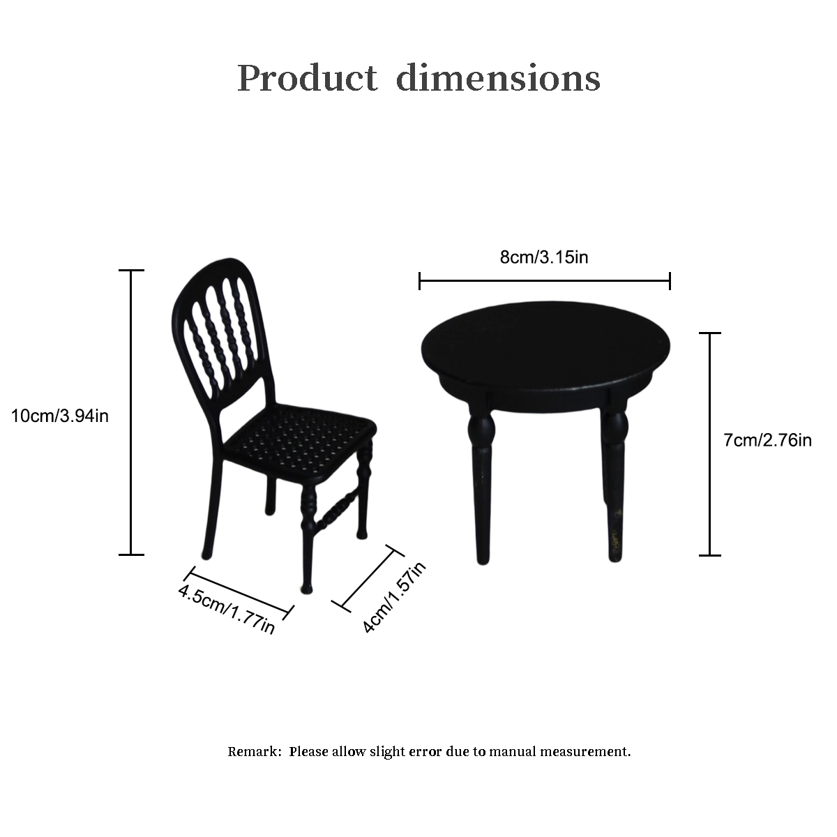 metal table and chair 