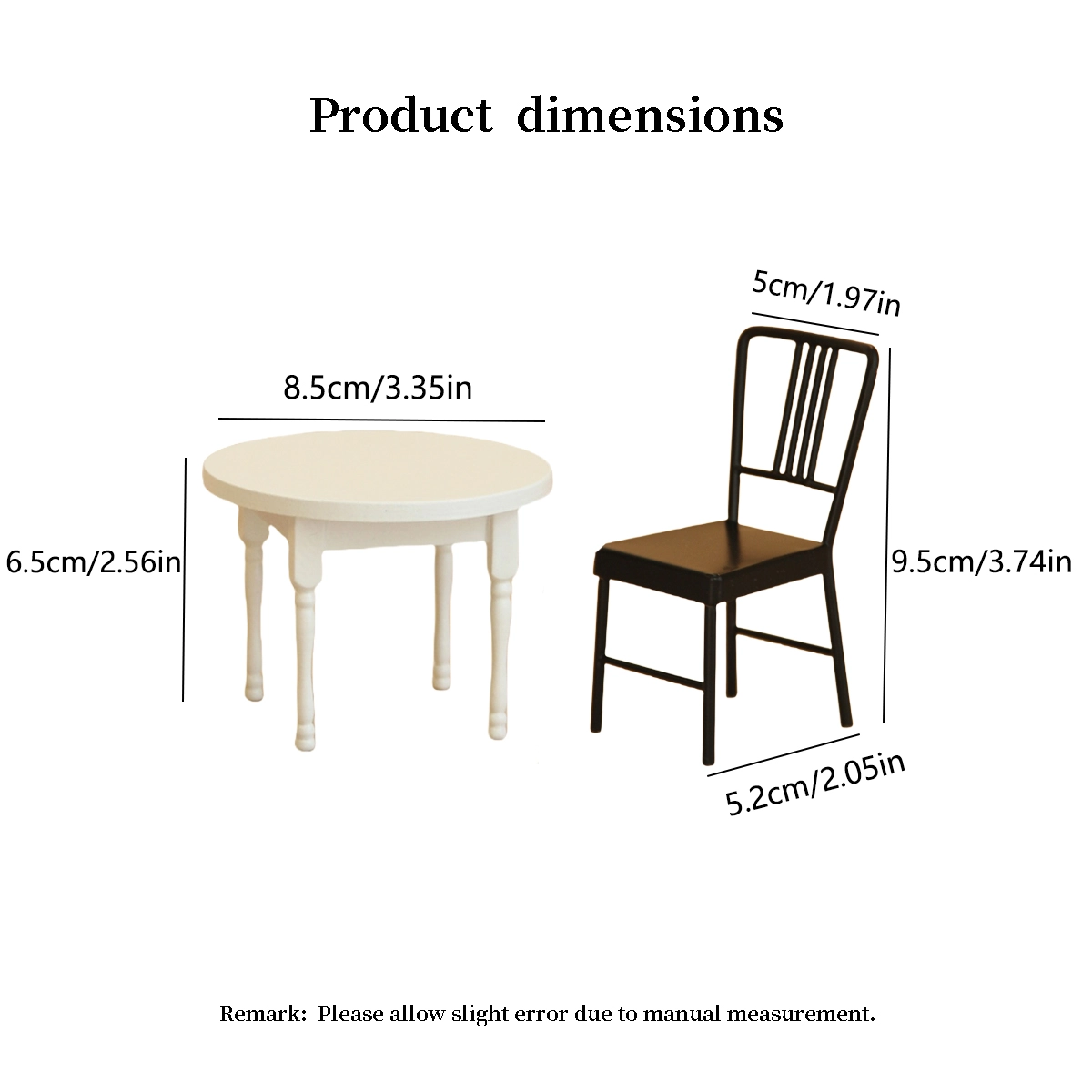 miniature dining table and chairs for dollhouse