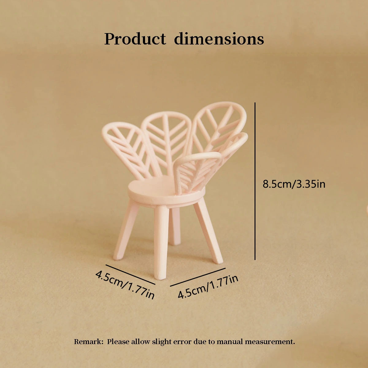 miniature flower resin chairs 