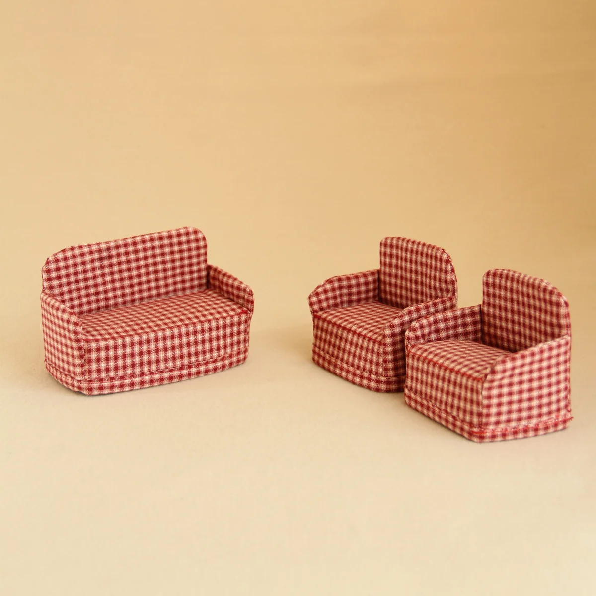 miniature folding sofa for dollhouse