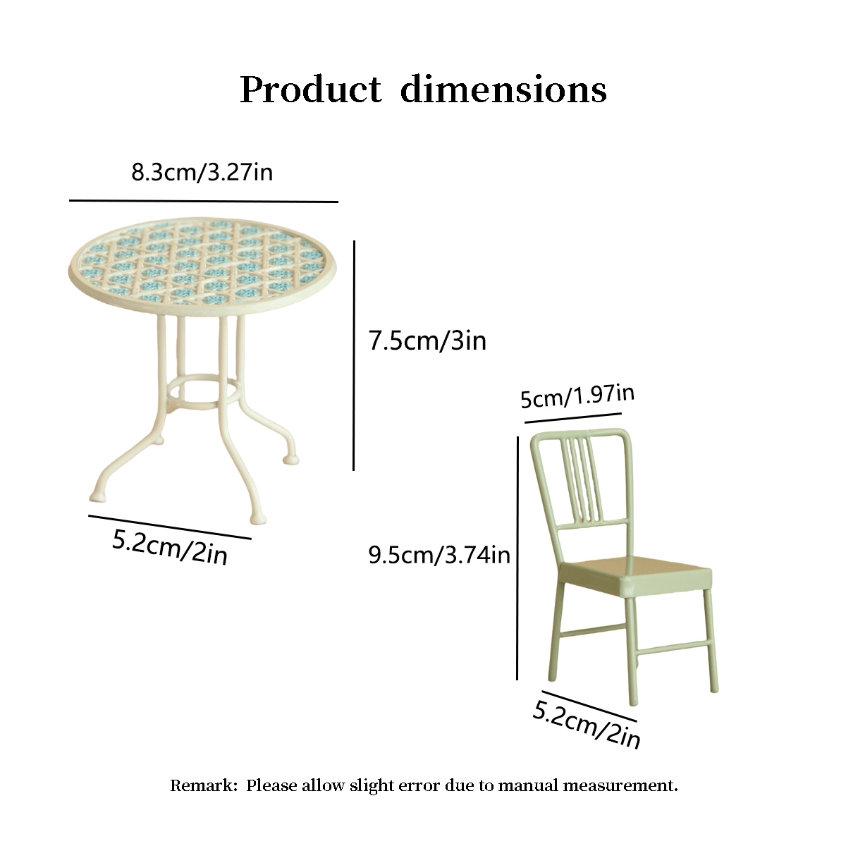 miniature furniture tiny table and chairs