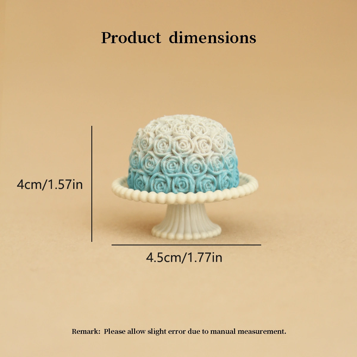 wooden miniature accessories with resin cake