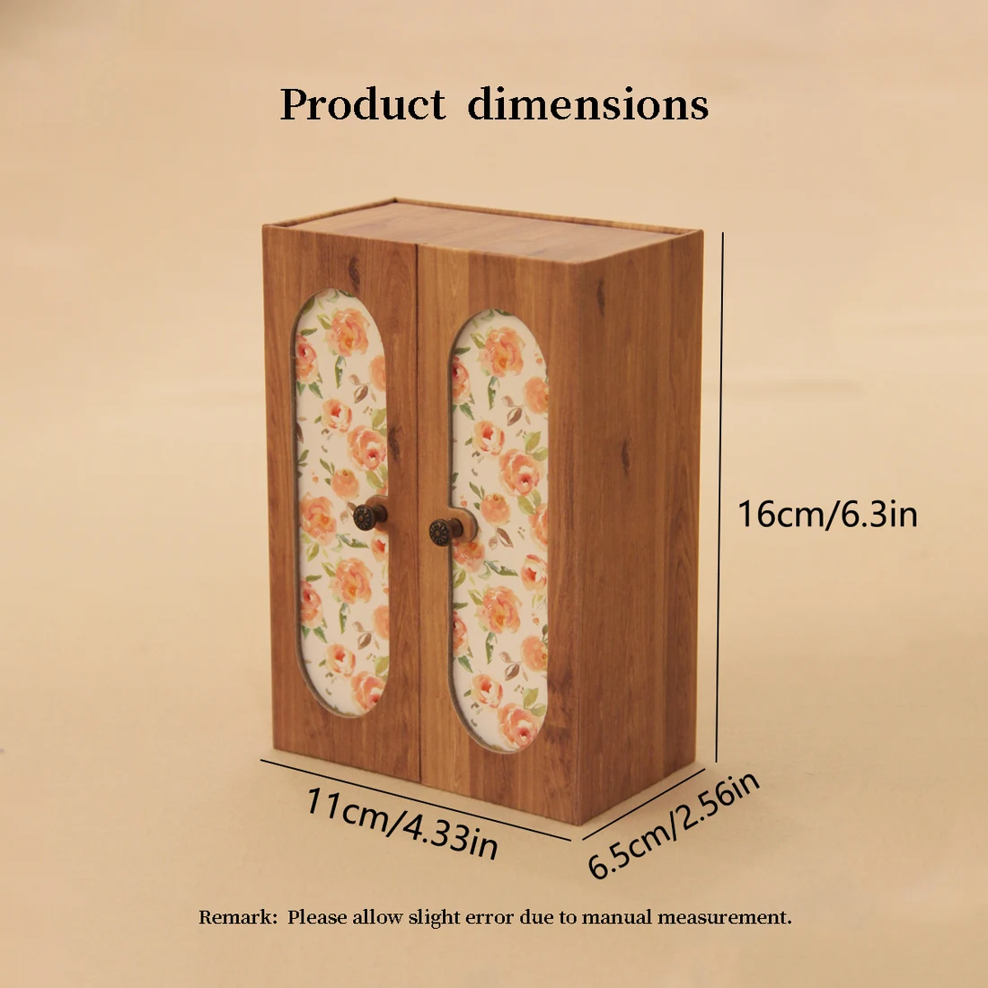 Dollhouse Suitcase Floral Armoire
