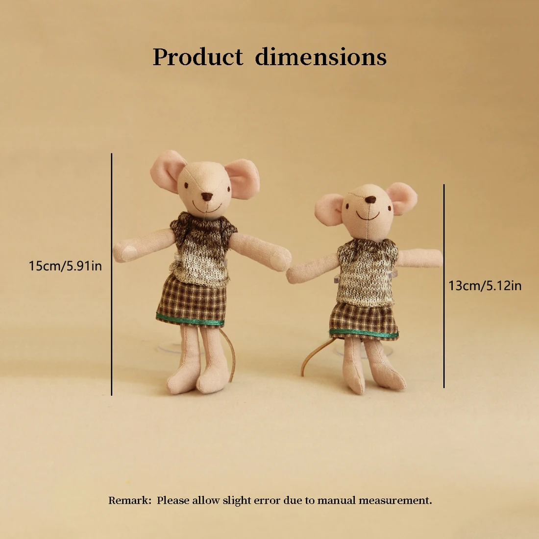 Handmade Autumer Style Mouse Dolls
