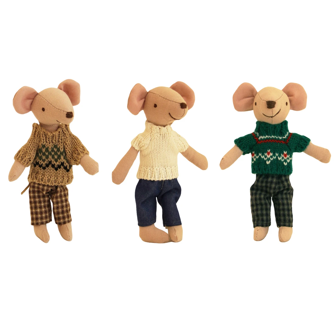 Handmade Little Mouse Toys With Christmas Sweater