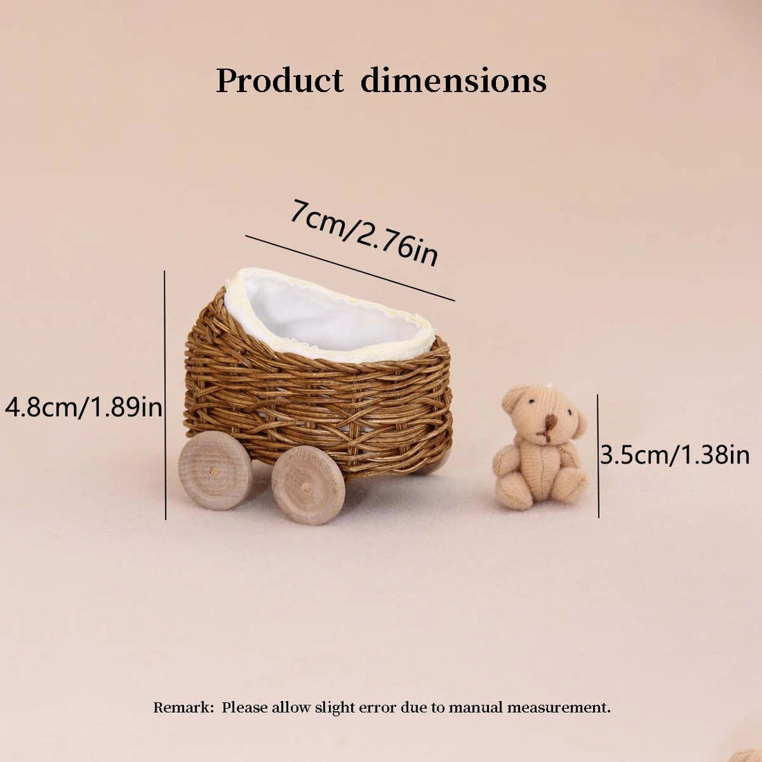 Miniature Dollhouse Furniture For Sale Mini Rattan Crib