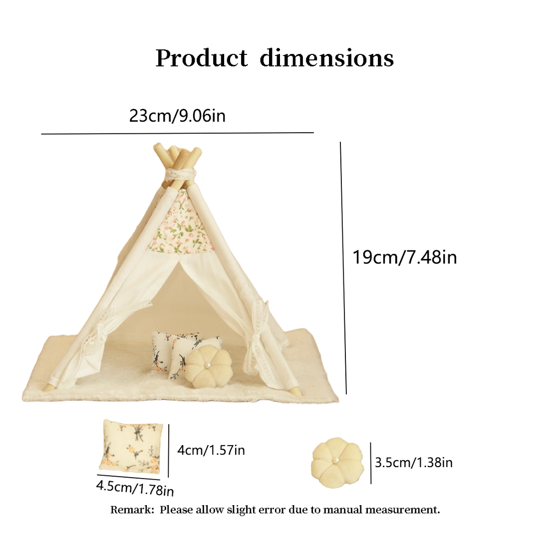 Mini Dollhouse Accessories Tiny Tent 